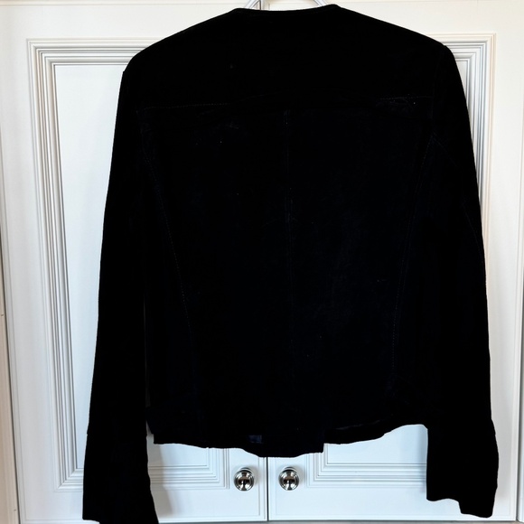 Forever 21 Black Faux Suede Moto Jacket – Size L - Picture 2 of 3